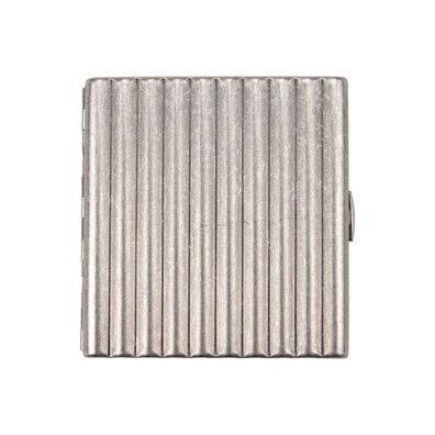 Jean Claude Zigarettenetui, Metall Wellendesign silber antik für 20 Zigaretten