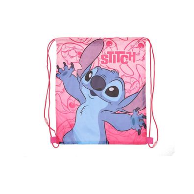 Disney Lilo und Stitch Pink Planet Sporttasche, Turnbeutel 40 cm