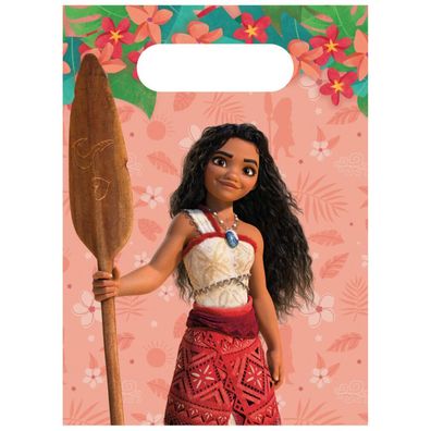 Procos VAIANA 2 Moana II Disney Geburtstagsparty Papiergeschenktüten 4Stk
