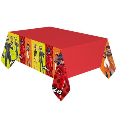 Miraculous Geschichten von Ladybug und Cat Noir Kwami Papier Tischdecke 120x180 cm