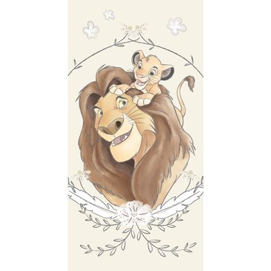 Disney Der König der Löwen Simba Badetuch, Strandtuch 70x140cm