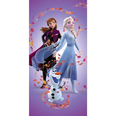 Jerry Fabrics Disney Eiskönigin Leaves Magic Badetuch, Strandtuch 70x140 cm