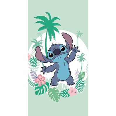 Aymax Disney Lilo und Stitch Green Badehandtuch, Strandhandtuch 70x140cm