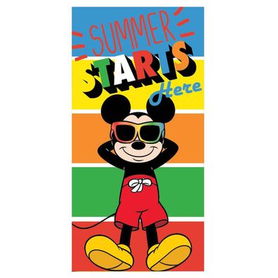 Disney Mickey Starts Badetuch, Strandtuch 70x137 cm (Fast Dry)