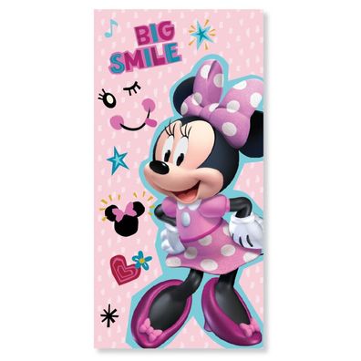 Disney Minnie Smile Badetuch, Strandtuch 70x137 cm (Schnelltrocknend)
