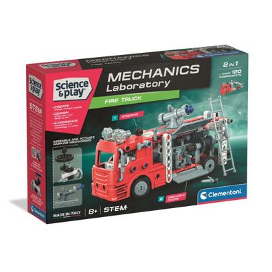Mechanics Feuerwehrauto 2-in-1 Bauspielzeug Clementoni
