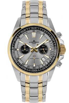 Jacques Lemans Herrenuhr Chronograph Liverpool Zweifarbig/Grau 1-2117ZM