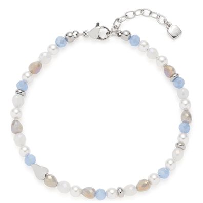 Leonardo Schmuck Damen-Armband Franzi Blau Silber 026201