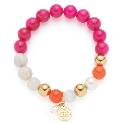 Leonardo Schmuck Damen-Armband Solera gold / pink 026886