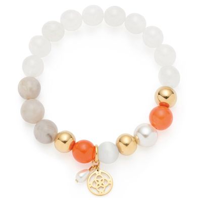 Leonardo Schmuck Damen-Armband Solera gold weiß 026887