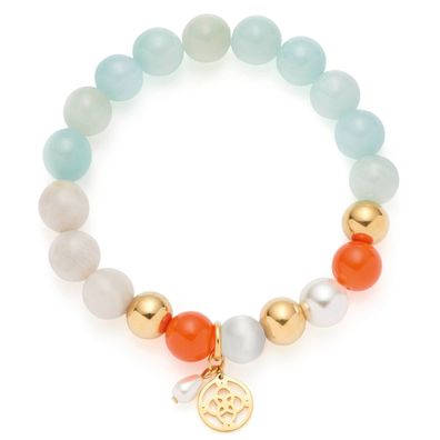 Leonardo Schmuck Damen-Armband Solera gold blau 026888