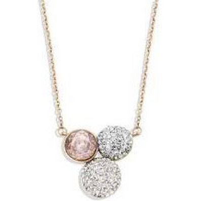 Victoria Rosegoldfarbene Halskette mit buntem Stein
