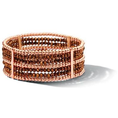 Victoria Braunes Stein roséfarbenes Armband