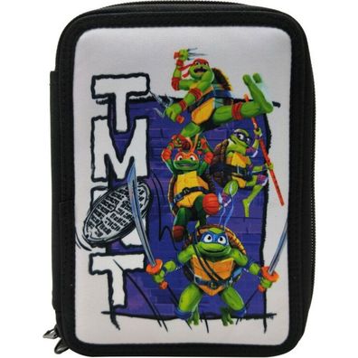 Javoli Teenage Mutant Ninja Turtles TMNT Federmäppchen gefüllt mit 2 Etagen