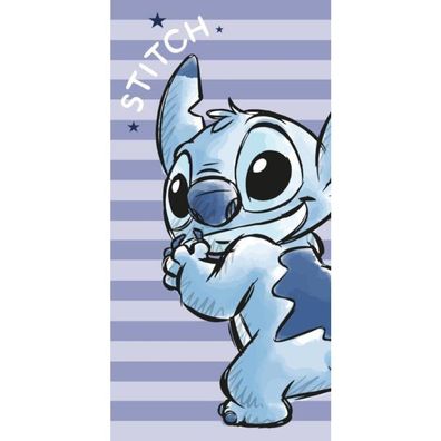 Jerry Fabrics Stitch Badetuch lila 70 x 140 cm Polyester