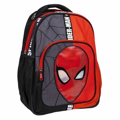 Spider-Man mittlerer Rucksack ( chwarz und rot) 42 cm