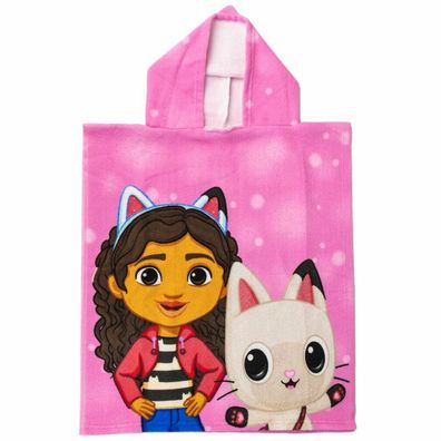 Gabby Doll House Mikrofaser Poncho Handtuch