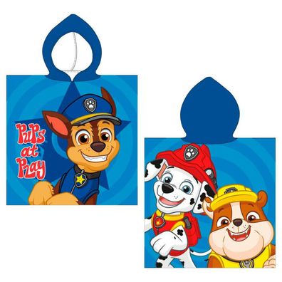 Paw Patrol Mikrofaser Poncho Strandtuch