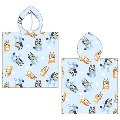 Bluey Mikrofaser Poncho Strandtuch