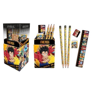 One Piece Bleistifthalter mit Schreibwaren