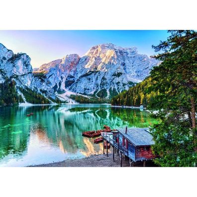 Hochwertige Smaragd See Prags Puzzle 1000pcs