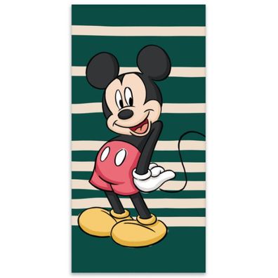 Disney Mickey Green Badetuch, Strandtuch 60x120cm