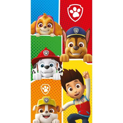 Paw Patrol Colors Badehandtuch, Strandtuch 70x140cm