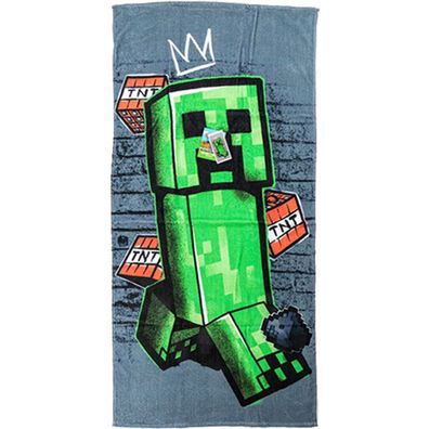 Minecraft Metro Art Creeper Badetuch, Strandtuch 70x140cm
