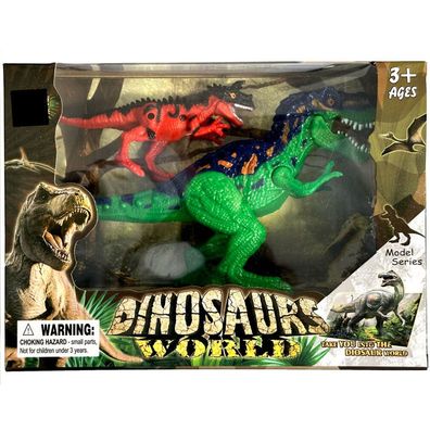 Dinosaurier Kunststofffigur 2-teiliges Set in Box