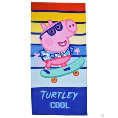Javoli Peppa Pig Handtuch Schlittschuhlaufen 70 x 140 cm