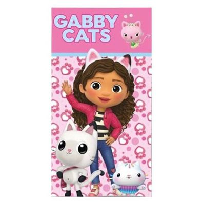 Gabby's Dollhouse Kitty World Badetuch, Strandtuch 70x140cm (Fast Dry)