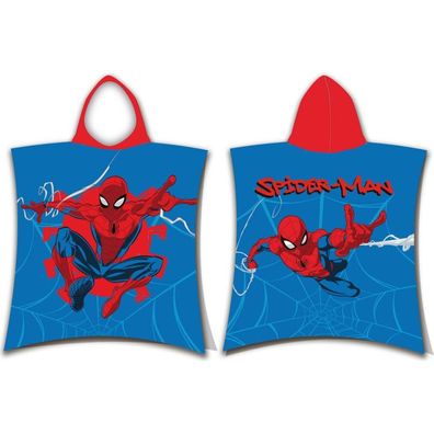 Jerry Fabrics Poncho Spider-man Webshot 50x115 cm