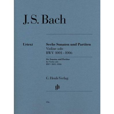 Sonaten und Partiten BWV 1001-1006 (Bach) Violine Noten Urtext