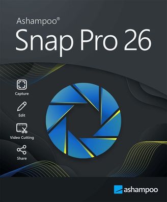 Ashampoo Snap 26 PRO, Windows 11/10 64-Bit, 1 PC, Dauerlizenz, igitaler Download