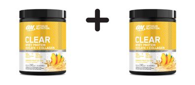 2 x Optimum Nutrition Clear Whey Protein Isolate + Collagen (240g) Summer Fruit Ice T