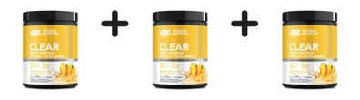 3 x Optimum Nutrition Clear Whey Protein Isolate + Collagen (240g) Summer Fruit Ice T