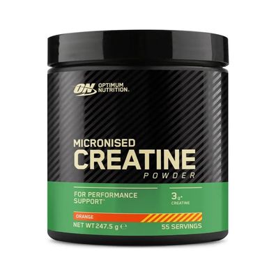 Optimum Nutrition Micronised Creatine Powder - flavoured (247.5g) Orange