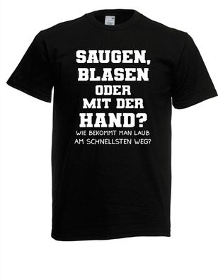 Blasen saugen oder mit der Hand, Wie bekommst du das Laub weg I Lustig bis 5XL