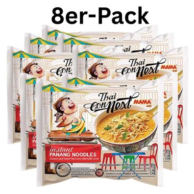 8er-Pack MAMA Instantnudeln Thai Connext Panang 85g