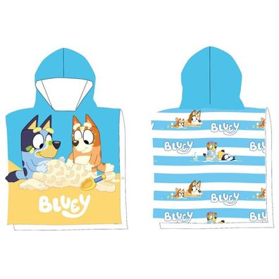 Bluey Sandy Fun Strandtuch Poncho 50x100 cm (Schnelltrocknend)