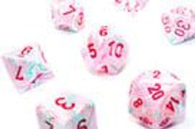 Festive Polyhedral Pop Art/red d8 