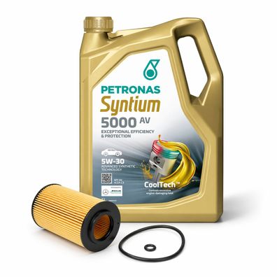 Petronas 5L 5W-30 LL + Ölfilter für Audi Seat Skoda 1.6 2.0 TDI 03N115562B