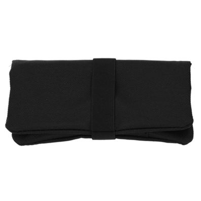 Angelo Tabakbeutel / Drehtasche für Tabak + Zubehör aus Nylon, schwarz