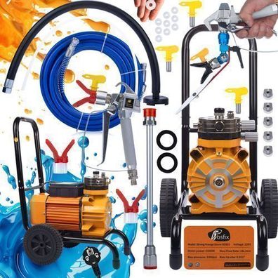 Rosfix Farbspritzgerät Strong Storm SOS03 – 3500W | Set mit Zubehör 18L/min