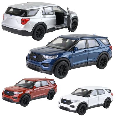 Modellauto Ford Explorer 2023- 12cm 1:42 Welly Modell Auto Spielzeugauto
