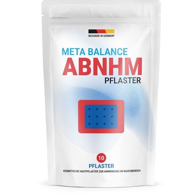 Metabolism ABNHM Pflaster | Mit ausgewählten Inhaltsstoffen | 10 Stück