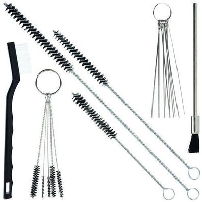 Rosfix Reinigungsset für Farbspritzgeräte 17-tlg – Präzise Bürsten & Nadeln