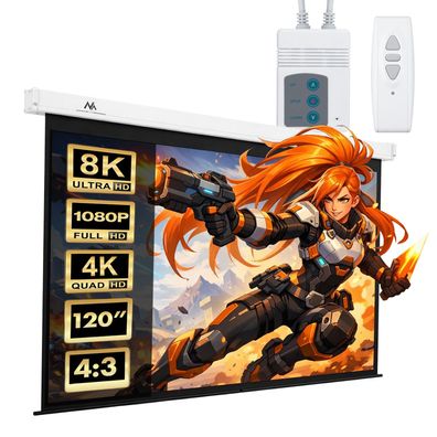 Maclean MC-593 Motorleinwand Leinwand 120" 4:3 240x180