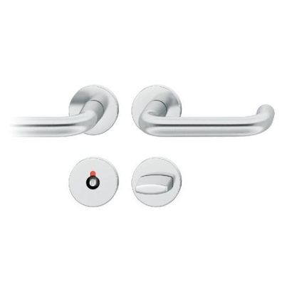 FSB 72 1070 AGL-WC-Türdrücker Rosettengarnitur WC Edelstahl matt Rechts