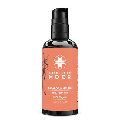 CristinenMoor Bio Arganöl - kalt gepresstes Haut & Haarpflegeöl 100 ml